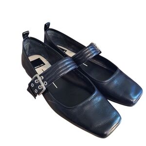 Dolce Vita Arora black leather Mary Jane flats - 8.       M10